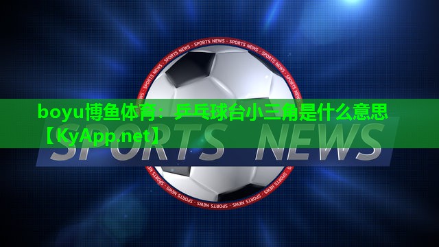 boyu博鱼体育：乒乓球台小三角是什么意思