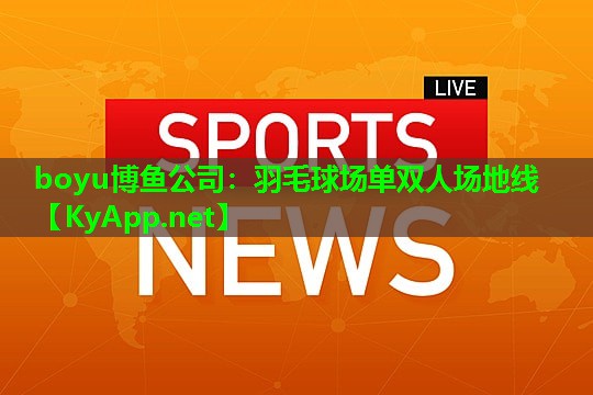 羽毛球场单双人场地线